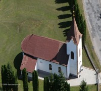 Kostol letecký pohľad